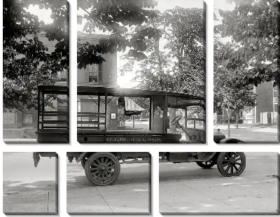 Модульная картина Ретро автомобиль (Retro car) №19