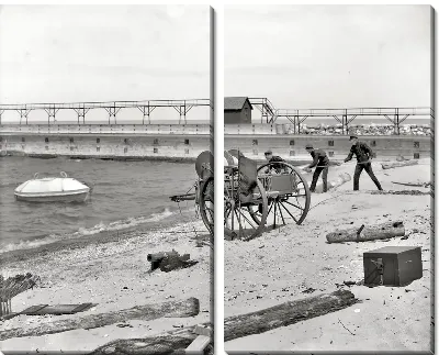 Модульная картина На берегу (On shore) №3