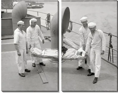 Модульная картина По дороге в госпиталь (On the way to the hospital)