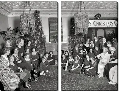 Модульная картина Рождественская встреча (Christmas meeting)