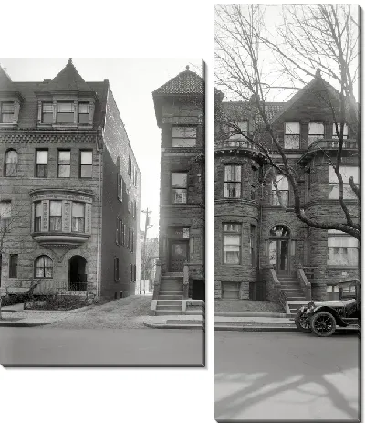 Модульная картина Жилые дома (Residential buildings) №2