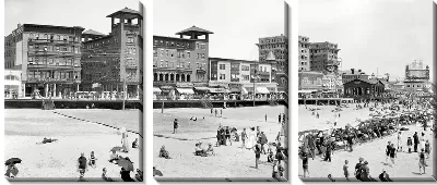 Модульная картина Пляж в Атлантик сити (Beach in Atlantic City) №2