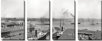 Модульная картина Гавань в Бостоне (The Port of Boston)