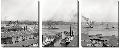 Модульная картина Гавань в Бостоне (The Port of Boston)