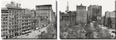 Модульная картина Площадь в Нью-Йорке (Square in New York)