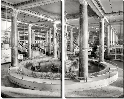 Модульная картина Фонтан (Fountain) №4