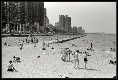 Картина Пляж в Чикаго в июне 1941-ого года (Beach in Chicago in June 1941)