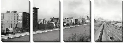 Модульная картина Панорама Чикаго (Panorama of Chicago)