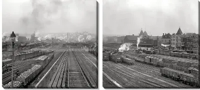 Модульная картина Железная дорога (Railroad) №9