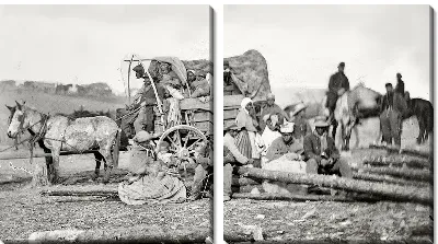 Модульная картина Прибытие в лагерь (An Arrival in Camp)
