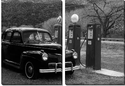 Модульная картина Ретро автомобиль (Retro car) №23