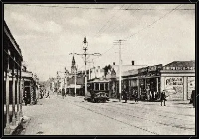 Картина Улица с трамвайными путями (Street with tramway) №10