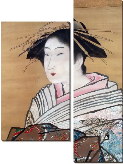 Модульная картина Японка (Japanese)