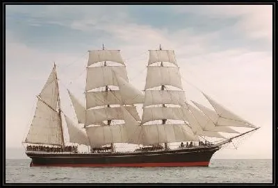 Картина Корабль с белыми парусами (Ship with white sails) №2