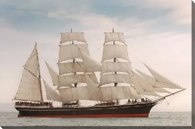 Постер Корабль с белыми парусами (Ship with white sails) №2