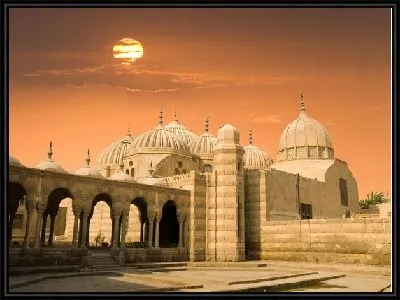 Закат в одном из городов Египта (Set in one of the cities in Egypt)
