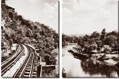 Модульная картина Железная дорога (Railroad) №10