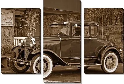 Модульная картина Ретро автомобиль (Retro car) №32