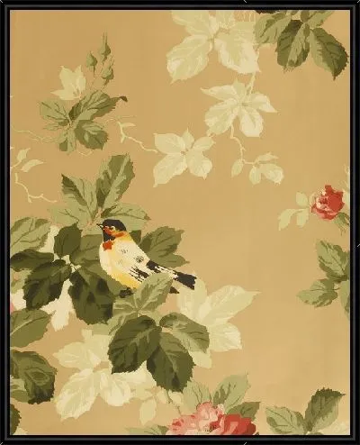 Картина Композиция с розами и птицей (Arrangement with roses and birds)