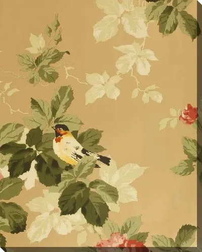 Постер Композиция с розами и птицей (Arrangement with roses and birds)