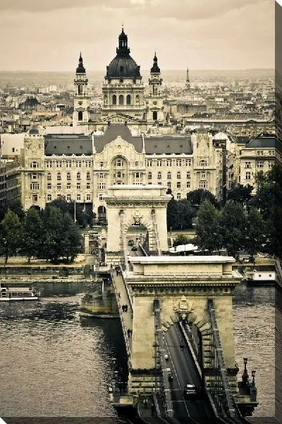 Постер Вид на мост сверху (View of the bridge from above)
