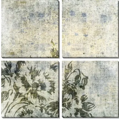 Модульная картина Цветочный узор (Floral pattern)