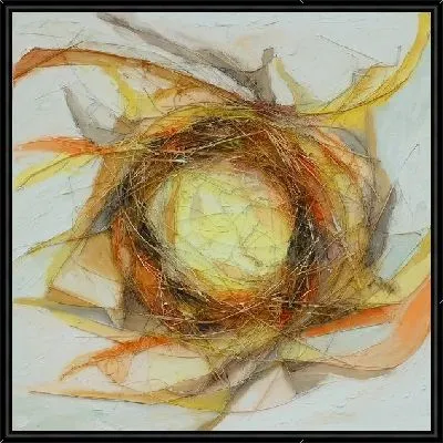 Картина Абстрактная композиция в желтых тонах (Abstract composition in yellow)