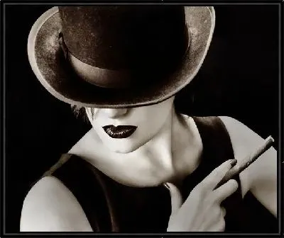 Картина Женщина с сигарой (A woman with a cigar)