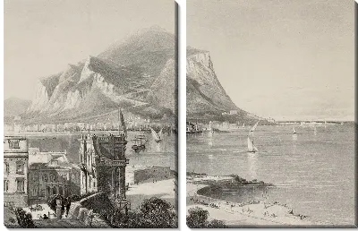 Модульная картина Остров в Италии (Island in Italy)