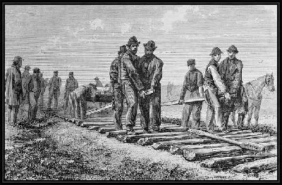 Картина Строительство железной дороги (Construction of the railway) №3