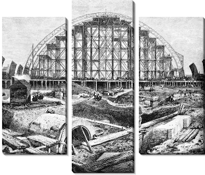 Модульная картина Стройка (Construction) №4