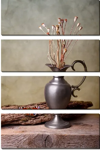 Модульная картина Ваза с гербарием (Vase with herbarium)