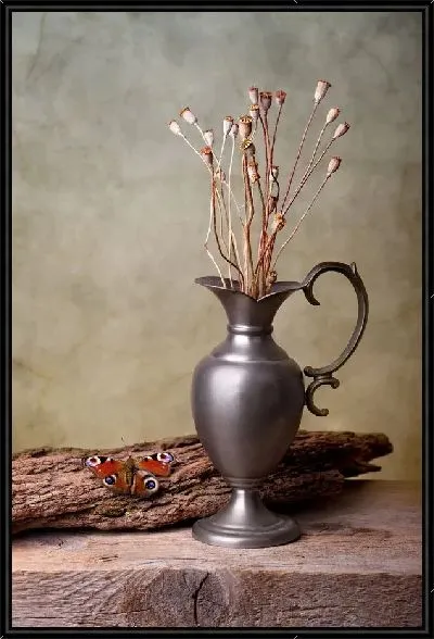 Картина Ваза с гербарием (Vase with herbarium)