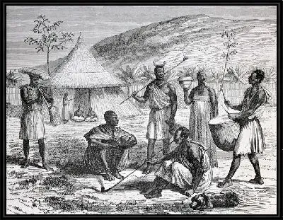Картина Племя в Африке (Tribe in Africa)