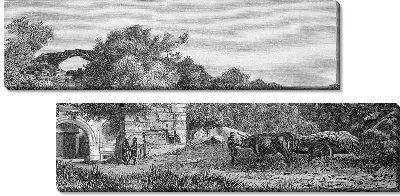 Модульная картина Летний пейзаж (Summer landscape)