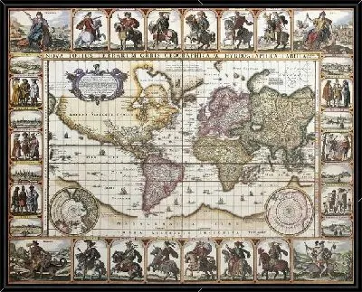 Старинная карта (Old map) №4