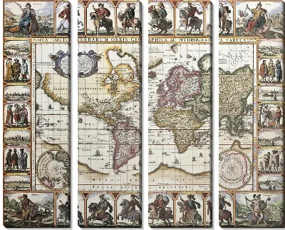 Старинная карта (Old map) №4