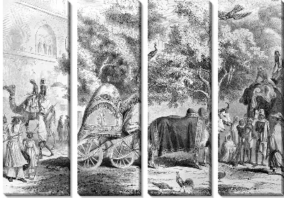 Модульная картина Повозка (Wagon) №3