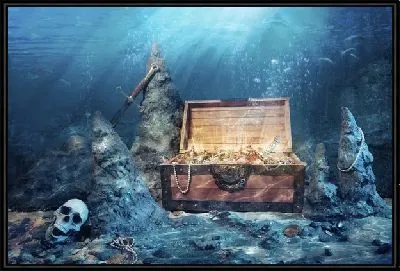 Картина Сундук с золотом (Chest of gold) №2