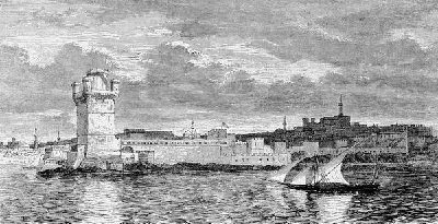 Плакат Башня на берегу озера (The tower on the shore of Lake)