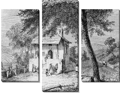 Модульная картина Деревенский домик (Village house)