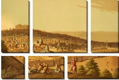 Модульная картина Старинный город (The ancient city) №6