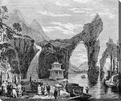 Постер Японский ландшафт (Japanese landscape)
