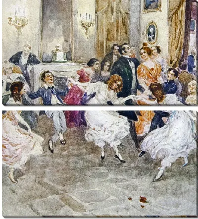 Модульная картина Бал (Ball) №5