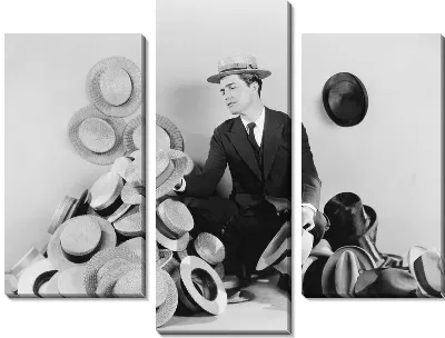 Мужчина со шляпами (The man with the hat)