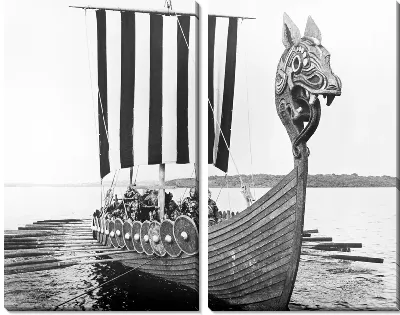 Модульная картина Лодка викингов (Viking boat)