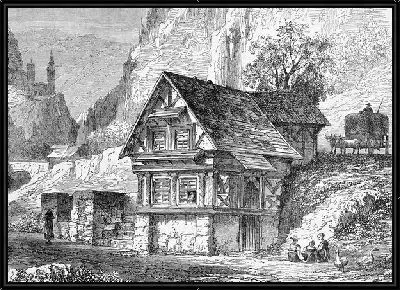 Картина Домик в горах (Cabin in the mountains)
