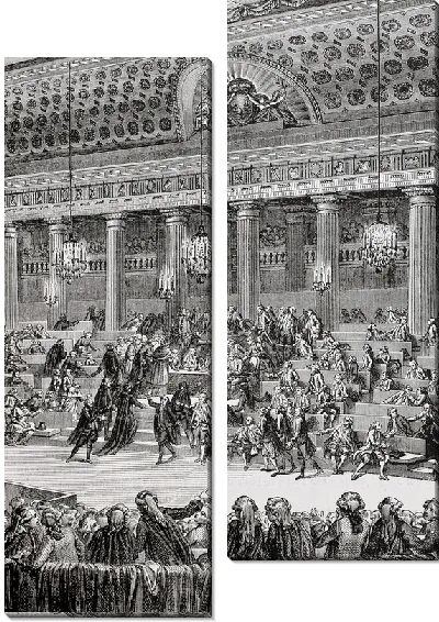 Модульная картина В здании парламента (The parliament building)