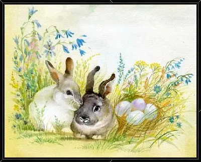 Картина Зайцы (Hares)
