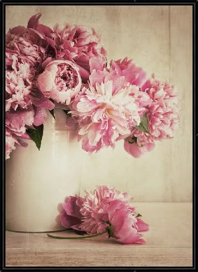 Картина Розовые цветы (Pink flowers) №4